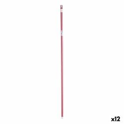 Mazza per la Scopa 2,3 x 130 x 2,3 cm Rosa Metallo (12 Unità)