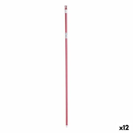 Mazza per la Scopa 2,3 x 130 x 2,3 cm Rosa Metallo (12 Unità)