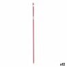 Mazza per la Scopa 2,3 x 130 x 2,3 cm Rosa Metallo (12 Unità)