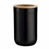 Portaspazzolini da Denti Berilo BP16-103BK Marrone Nero Naturale Bambù polipropilene 7,7 x 11,5 x 7,7 cm (6 Unità)