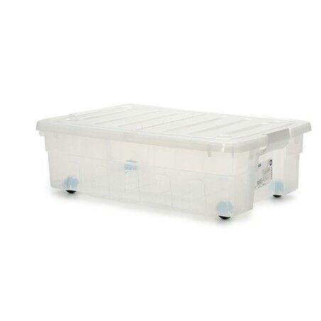Scatola con Ruote per Organizzare 30 L 40 x 18 x 59,5 cm (14 Unità)