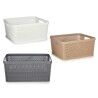 Cestino Multiuso Kipit 4730 Bianco Beige Grigio Plastica 10 L 36 x 15 x 29 cm (18 Unità)