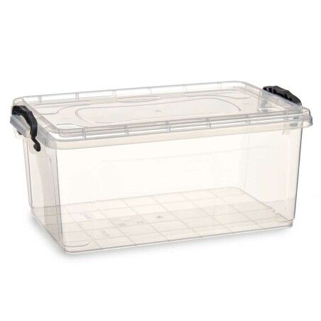 Scatola portaoggetti con coperchio Kipit TP546-1 Trasparente Plastica (12 Unità)