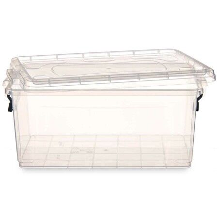 Scatola portaoggetti con coperchio Kipit TP546-1 Trasparente Plastica (12 Unità)