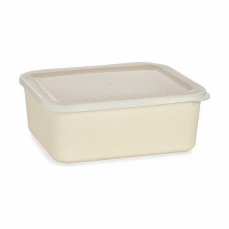 Scatola portaoggetti con coperchio Giallo 17 x 8 x 23,5 cm (6 Unità)