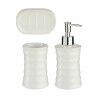 Set da Bagno Berilo DW29150-1 Bianco Ceramica (12 Unità)
