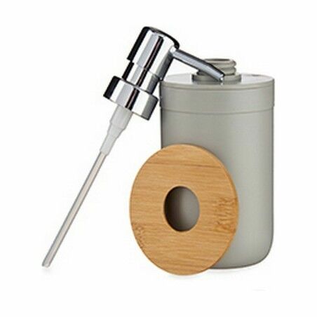 Dispenser di Sapone Berilo BP16-101G Grigio Bambù polipropilene 350 ml 8 x 17 x 9 cm (6 Unità)