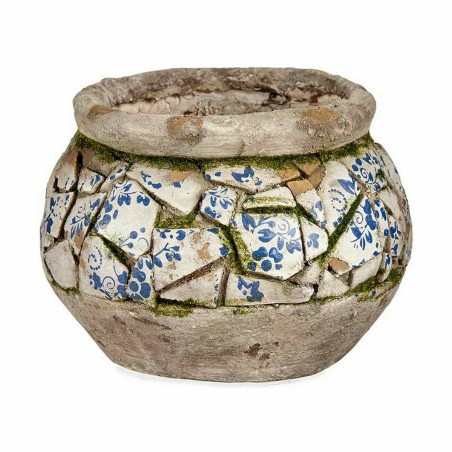Statua Decorativa da Giardino Ibergarden ZD19021 Poliresina Vaso 28 x 19,5 x 28 cm (2 Unità)