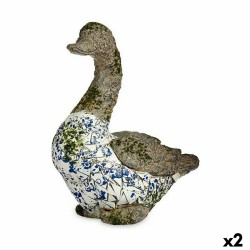 Statua Decorativa da Giardino Ibergarden ZD18065 Poliresina Anatra 17 x 42 x 40 cm (2 Unità)