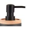 Dispenser di Sapone Berilo B5456BC-1 - 444 Nero Legno Resina Plastica 9,5 x 18,5 x 7,8 cm (6 Unità)