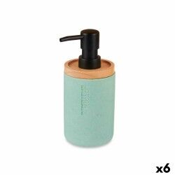 Dispenser di Sapone Berilo B5456BC-1 - 446 Menta Legno Resina Plastica 9,5 x 18,5 x 7,8 cm (6 Unità)