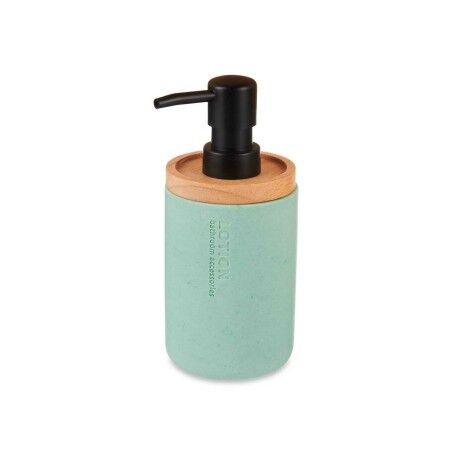 Dispenser di Sapone Berilo B5456BC-1 - 446 Menta Legno Resina Plastica 9,5 x 18,5 x 7,8 cm (6 Unità)