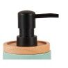 Dispenser di Sapone Berilo B5456BC-1 - 446 Menta Legno Resina Plastica 9,5 x 18,5 x 7,8 cm (6 Unità)
