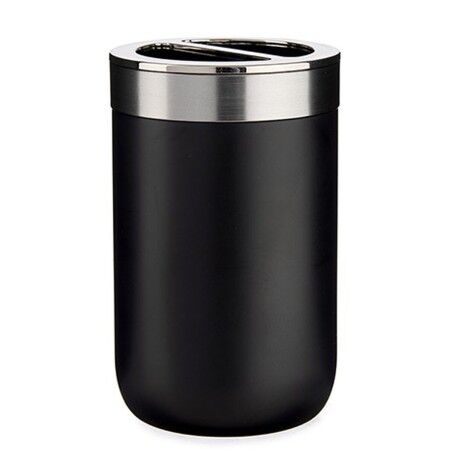 Portaspazzolini da Denti Berilo BP15-002-1 Nero Argentato Plastica 7,7 x 11,2 x 7,7 cm (6 Unità)