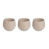 Set di Vasi Ibergarden ES0501214S3 Taupé Plastica 16,5 x 16,5 x 14,5 cm (4 Unità)