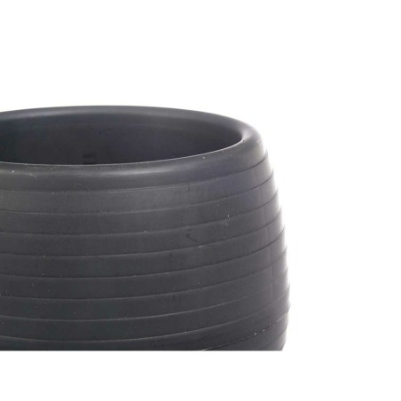Set di Vasi Ibergarden ES0501102S3 Antracite Plastica 16,5 x 16,5 x 14,5 cm (4 Unità)