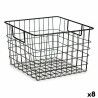 Cestino Multiuso Kinvara W7318 Nero Acciaio 29 x 19,5 x 32 cm Con manici (8 Unità)