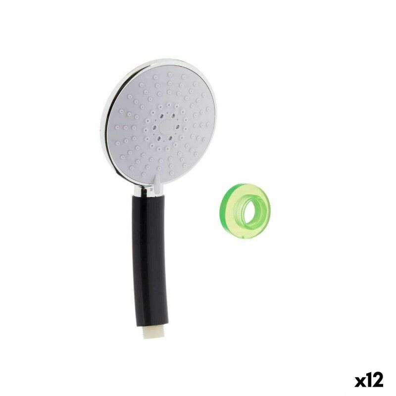 Soffione Berilo 174 Nero Metallo 10,5 x 24 x 5 cm (12 Unità)