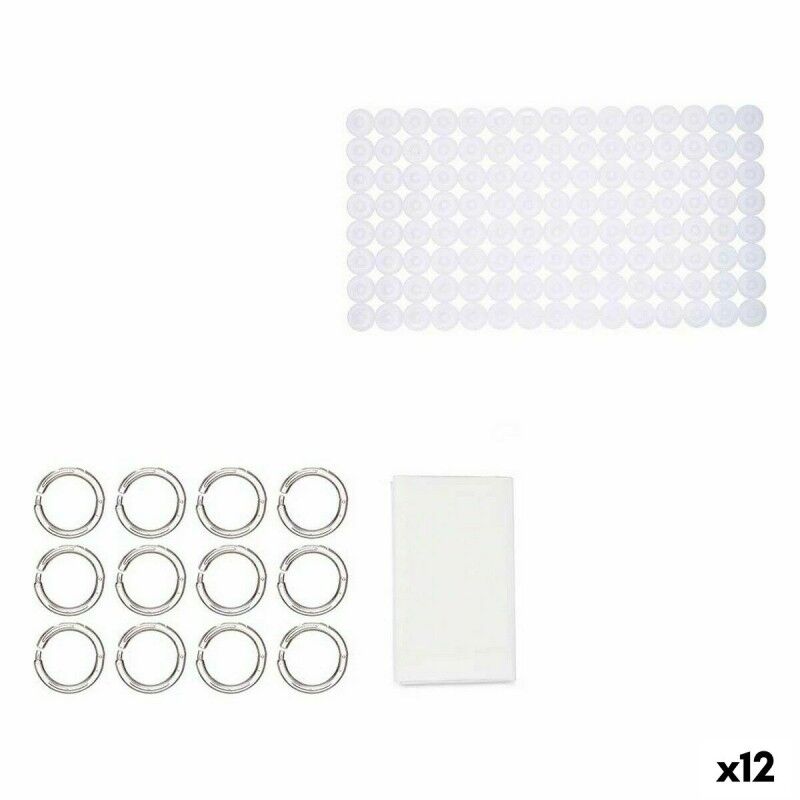Set da Bagno Berilo CN-B6032A-WHITE Bianco PVC Polietilene EVA (12 Unità) Set da Bagno Berilo CN-B6032A-WHITE Bianco PVC Polietilene EVA (12 Unità)