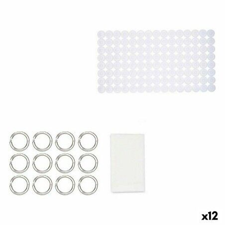 Set da Bagno Berilo CN-B6032A-WHITE Bianco PVC Polietilene EVA (12 Unità)