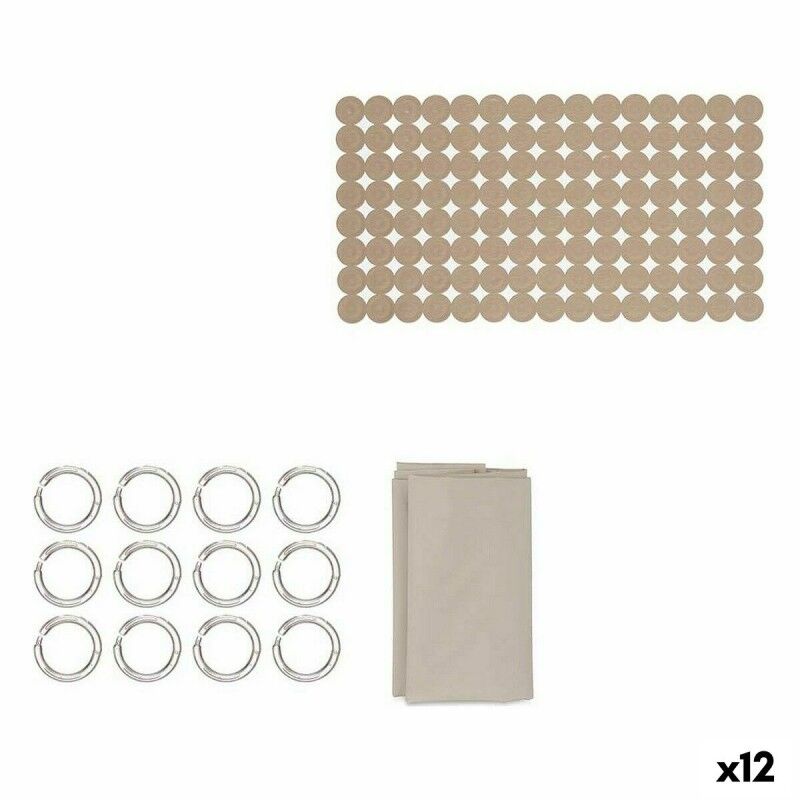 Set da Bagno Berilo CN-B6032A-BEIGE Beige PVC Polietilene EVA (12 Unità) Set da Bagno Berilo CN-B6032A-BEIGE Beige PVC Polietilene EVA (12 Unità)