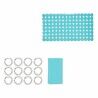 Set da Bagno Berilo CN-B6032A-BLUE Azzurro PVC Polietilene EVA (12 Unità)