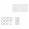 Set da Bagno Berilo CN-B6032A-TRANSP Trasparente PVC Polietilene EVA (12 Unità)