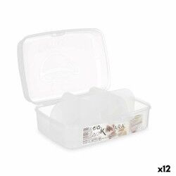 Scatola con scomparti Kinvara 02 1178 Trasparente Plastica 21,5 x 8 x 14,6 cm (12 Unità)