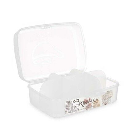 Scatola con scomparti Kinvara 02 1178 Trasparente Plastica 21,5 x 8 x 14,6 cm (12 Unità)