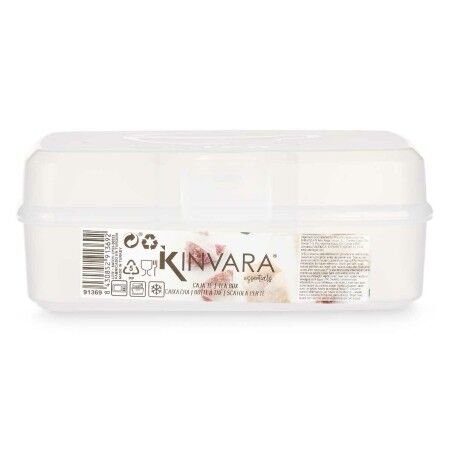 Scatola con scomparti Kinvara 02 1178 Trasparente Plastica 21,5 x 8 x 14,6 cm (12 Unità)