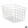 Cestino Multiuso Kinvara W5759K-L CHROME Argentato Argento Metallo 38 x 21 x 26 cm Rettangolare (6 Unità)