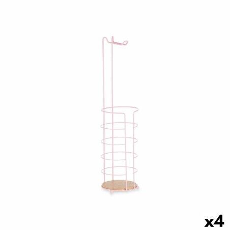 Portarotolo di Carta Igienica Berilo W7276PB - 389 Rosa 16,5 x 63,5 x 16,5 cm (4 Unità)