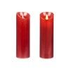 Candela LED Acorde L-Y8025-YBH-R Rosso 8 x 8 x 25 cm (12 Unità)
