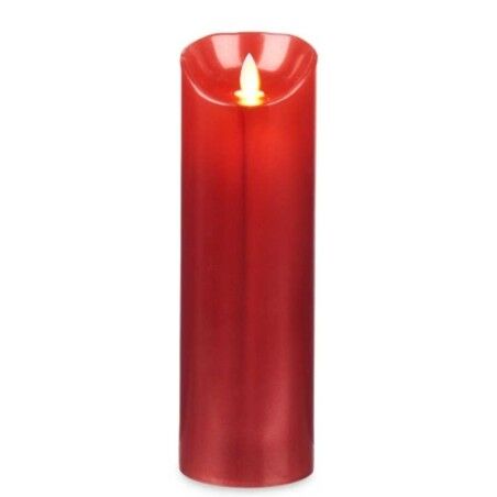 Candela LED Acorde L-Y8025-YBH-R Rosso 8 x 8 x 25 cm (12 Unità)