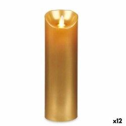 Candela LED Acorde L-Y8025-YBH-O Dorato 8 x 8 x 25 cm (12 Unità)
