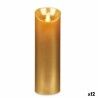 Candela LED Acorde L-Y8025-YBH-O Dorato 8 x 8 x 25 cm (12 Unità)