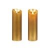 Candela LED Acorde L-Y8025-YBH-O Dorato 8 x 8 x 25 cm (12 Unità)