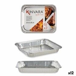 Set di Vassoi Kinvara 82262 12 Unità 3 Pezzi