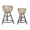 Vaso DKD Home Decor Naturale Metallo Bambù Bali 41 x 41 x 68 cm