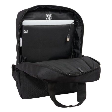 Zaino per Portatile F.C. Barcelona Premium Nero 29 x 39 x 11 cm 13,3"