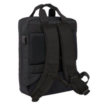 Zaino per Portatile F.C. Barcelona Premium Nero 29 x 39 x 11 cm 13,3"