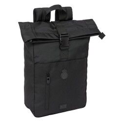 Zaino per Portatile Real Madrid C.F. Nero 28 x 42 x 13 cm
