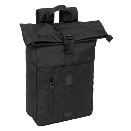 Zaino per Portatile Real Madrid C.F. Nero 28 x 42 x 13 cm
