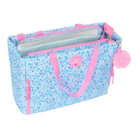 Valigetta per Portatile Vicky Martín Berrocal Paraíso Azzurro Rosa chiaro 40 x 31 x 17 cm