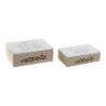 Set di Scatole Decorative DKD Home Decor Legno MDF (17 x 12 x 6 cm)