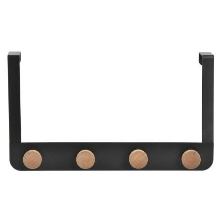 Appendiabiti per Porte DKD Home Decor (4 Grucce) Metallo Legno (35 x 2,5 x 20 cm)