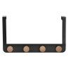 Appendiabiti per Porte DKD Home Decor (4 Grucce) Metallo Legno (35 x 2,5 x 20 cm)