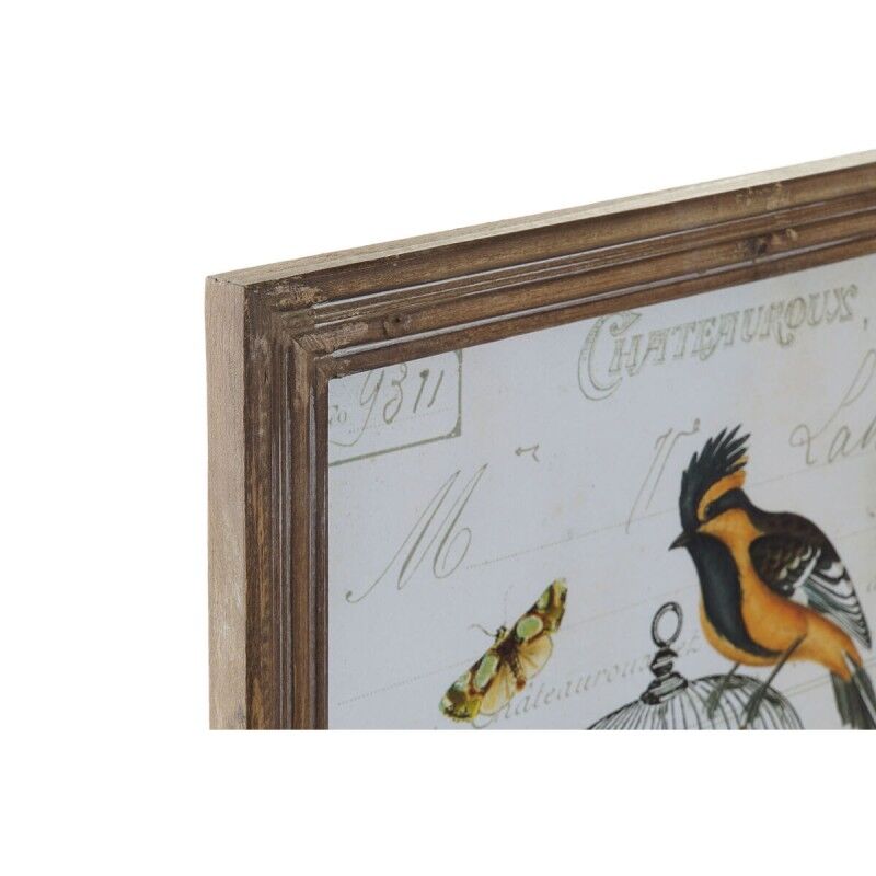 Quadro DKD Home Decor 34 x 2 x 44 cm Gabbia Shabby Chic (4 Pezzi) Quadro DKD Home Decor 34 x 2 x 44 cm Gabbia Shabby Chic (4 Pezzi)