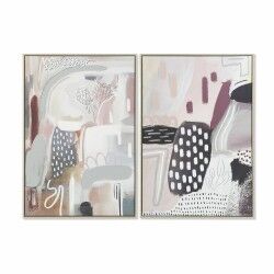 Quadro DKD Home Decor 63 x 4,5 x 93 cm Astratto Città (2 Unità)