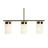 Lampadario DKD Home Decor Bianco Dorato Metallo Cristallo 60 x 15 x 25 cm
